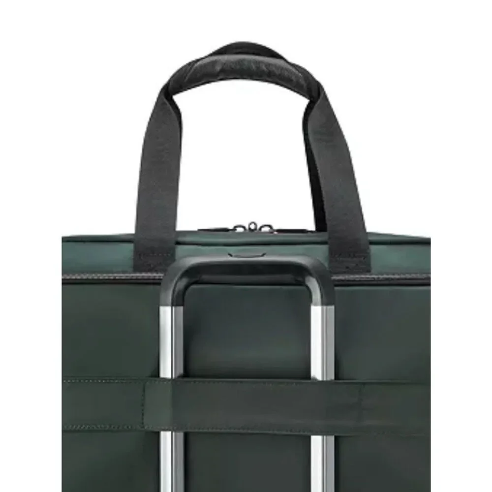 Delsey Paris Men's Dark Green Laptop Weekender Bag duffel bag, luggage